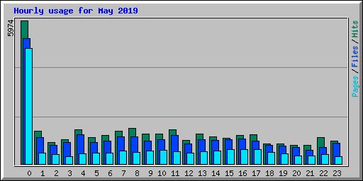 Hourly usage for May 2019