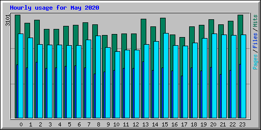 Hourly usage for May 2020